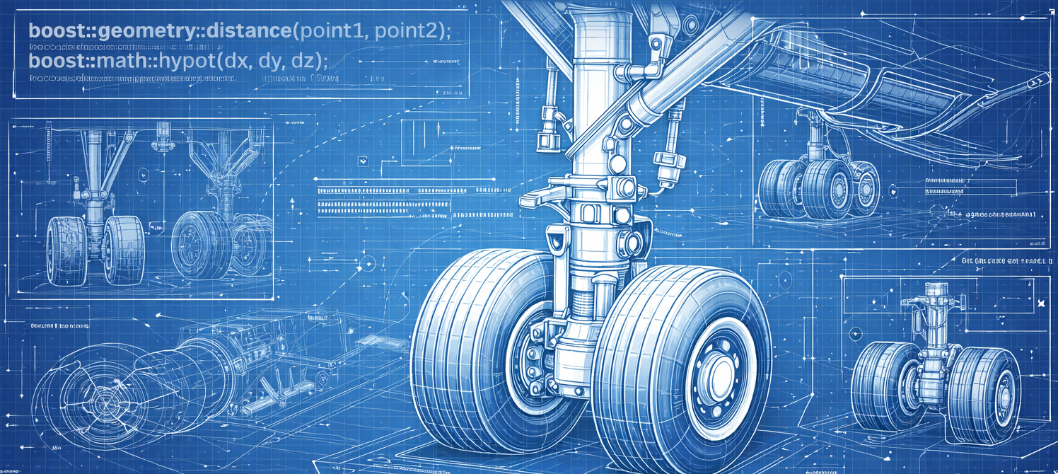 Aircraft gear blueprint
